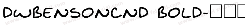 DWBensonCnd Bold字体转换